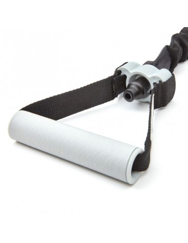 Reebok 16074 Λάστιχο Γυμναστικής Σωληνωτό Πολύ Σκληρό με Λαβές Μαύρο Level 5