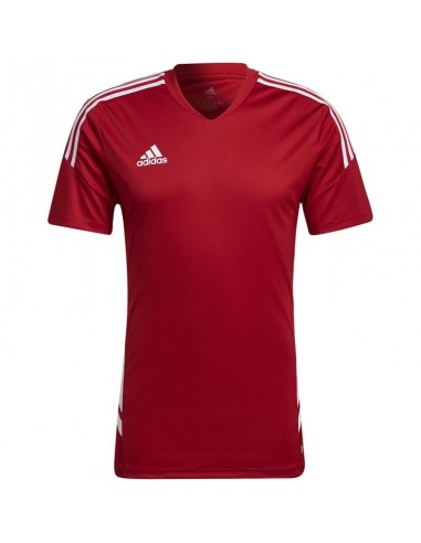 Adidas Condivo 22 Αθλητικό Ανδρικό T-shirt Κόκκινο με Λογότυπο HA6286