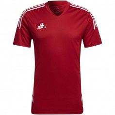 Adidas Condivo 22 Αθλητικό Ανδρικό T-shirt Κόκκινο με Λογότυπο HA6286