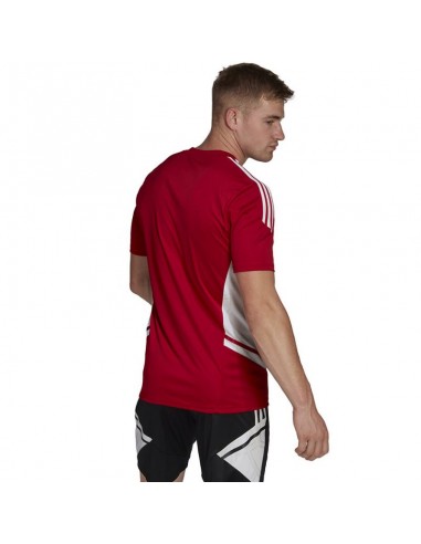 Adidas Condivo 22 Αθλητικό Ανδρικό T-shirt Κόκκινο με Λογότυπο HA6286
