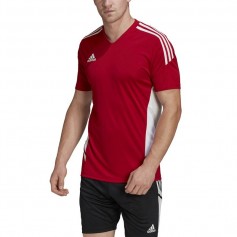 Adidas Condivo 22 Αθλητικό Ανδρικό T-shirt Κόκκινο με Λογότυπο HA6286