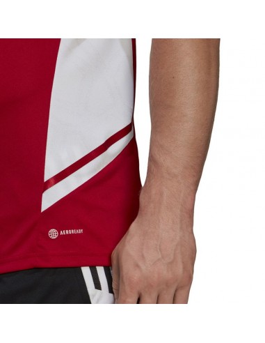 Adidas Condivo 22 Αθλητικό Ανδρικό T-shirt Κόκκινο με Λογότυπο HA6286