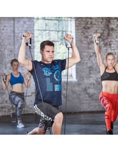 Reebok RSTB-16077 Λάστιχο Γυμναστικής Σωληνωτό Σκληρό με Λαβές Μαύρο