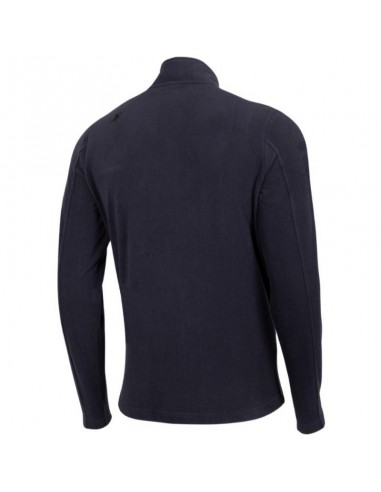 4F Ανδρική Ζακέτα Fleece με Φερμουάρ Navy Μπλε H4Z22-PLM352-30S