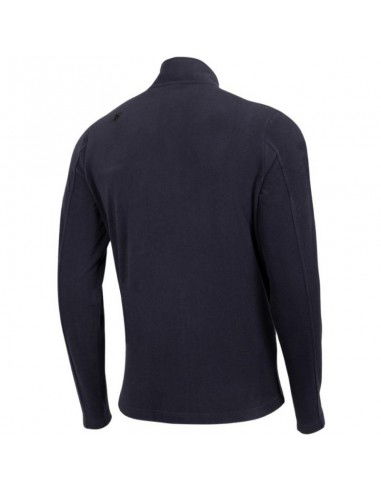 4F Ανδρική Ζακέτα Fleece με Φερμουάρ Navy Μπλε H4Z22-PLM352-30S