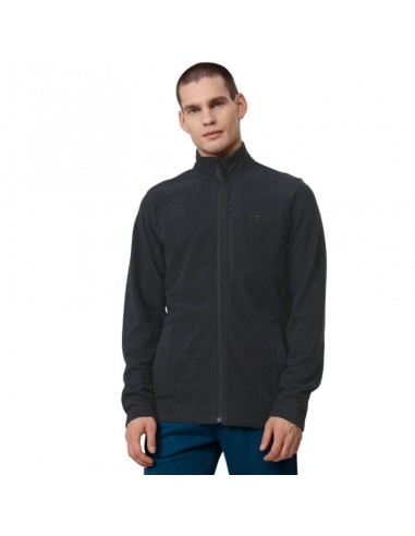 4F Ανδρική Ζακέτα Fleece με Φερμουάρ Navy Μπλε H4Z22-PLM352-30S