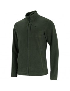 4F Ανδρική Ζακέτα Fleece με Φερμουάρ Χακί H4Z22-PLM352-43S