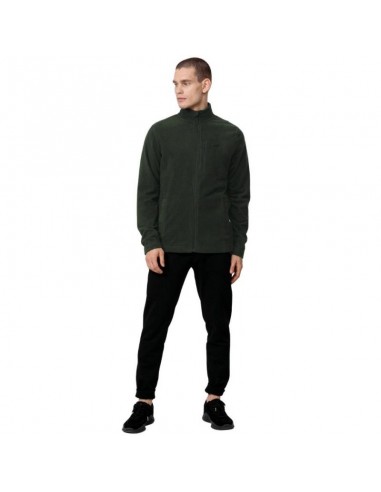 4F Ανδρική Ζακέτα Fleece με Φερμουάρ Χακί H4Z22-PLM352-43S