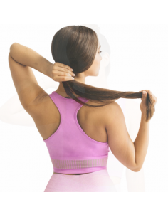 GymHero Μπουστάκι με ρίγες BRA-MAUVE 2