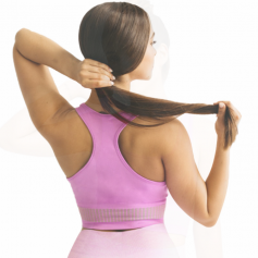 GymHero Stripes Bra BRA-MAUVE