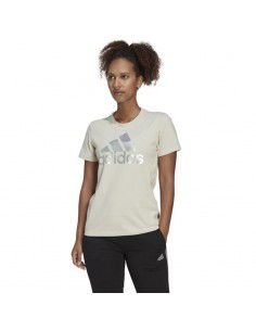Adidas Loungewear Essentials Γυναικείο Αθλητικό T-shirt Aluminium / Silver Metallic HL2032