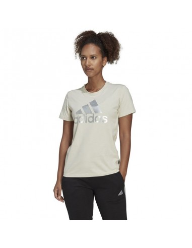 Adidas Loungewear Essentials Γυναικείο Αθλητικό T-shirt Aluminium / Silver Metallic HL2032