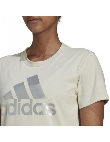 Adidas Loungewear Essentials Γυναικείο Αθλητικό T-shirt Aluminium / Silver Metallic HL2032