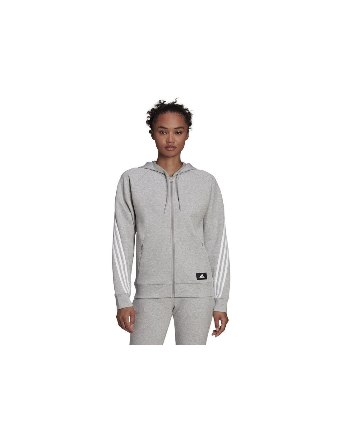 Adidas Sportswear Future Icons Γυναικείο Φούτερ με Κουκούλα Γκρι H57289