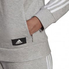 Adidas Sportswear Future Icons Γυναικείο Φούτερ με Κουκούλα Γκρι H57289