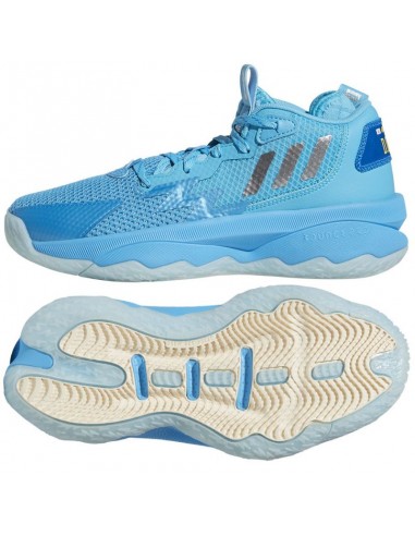 Adidas Αθλητικά Παιδικά Παπούτσια Μπάσκετ Dame 8 Signal Cyan / Silver Metallic / Shock Cyan GW8998