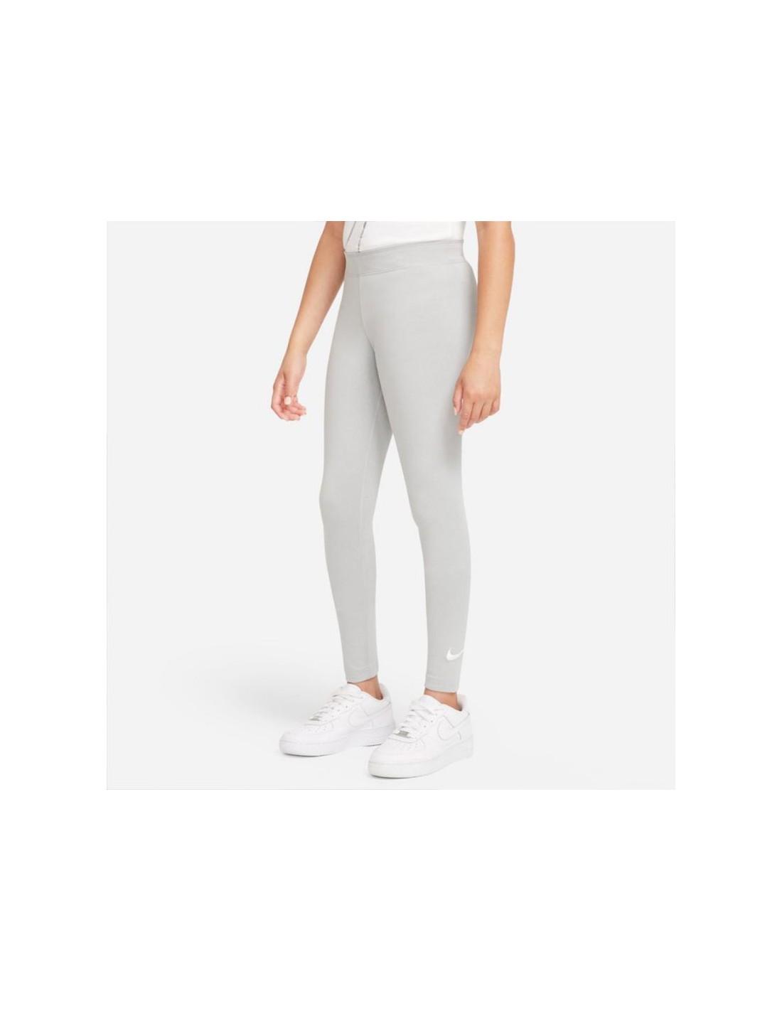 Nike Παιδικό Κολάν Αθλητικό Μακρύ Γκρι Swoosh DD6482-077