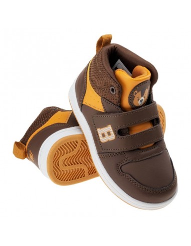 Bejo Παιδικά Sneakers High Bardo Jr. με Σκρατς για Αγόρι Καφέ 92800377149