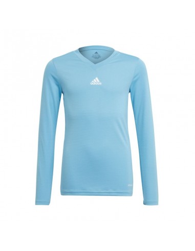 Adidas Παιδική Χειμερινή Μπλούζα Μακρυμάνικη Γαλάζια Team Base GN7512