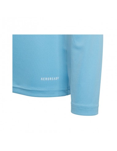 Adidas Παιδική Χειμερινή Μπλούζα Μακρυμάνικη Γαλάζια Team Base GN7512