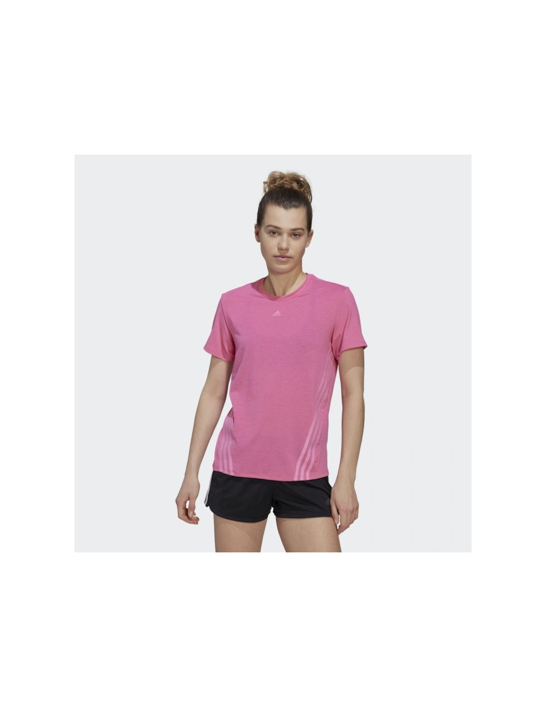 ADIDAS PERFORMANCE Adidas Γυναικείο Αθλητικό T-shirt Ριγέ Μπορντό HK0494