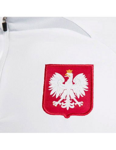 Nike Παιδική Χειμερινή Μπλούζα Μακρυμάνικη Λευκή Poland Drill Top Jr DM9584-100