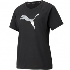 Puma Evostripe Γυναικείο Αθλητικό T-shirt Μαύρο 589143-01