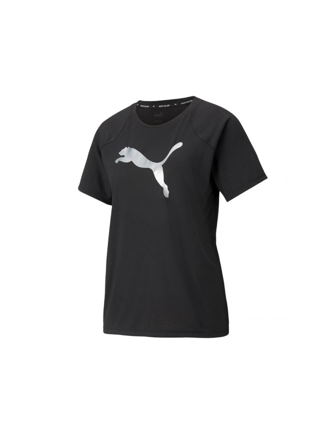 Puma Evostripe Γυναικείο Αθλητικό T-shirt Μαύρο 589143-01