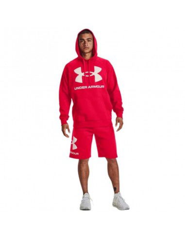 Under Armour Rival Ανδρικό Φούτερ με Κουκούλα και Τσέπες Κόκκινο 1357093-600