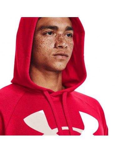 Under Armour Rival Ανδρικό Φούτερ με Κουκούλα και Τσέπες Κόκκινο 1357093-600