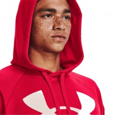 Under Armour Rival Ανδρικό Φούτερ με Κουκούλα και Τσέπες Κόκκινο 1357093-600