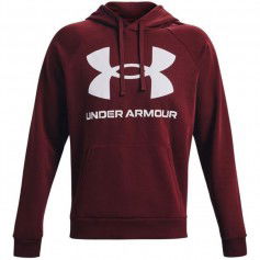 Under Armour Rival Ανδρικό Φούτερ με Κουκούλα και Τσέπες Μπορντό 1357093-690