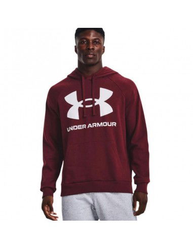 Under Armour Rival Ανδρικό Φούτερ με Κουκούλα και Τσέπες Μπορντό 1357093-690
