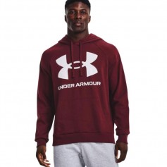 Under Armour Rival Ανδρικό Φούτερ με Κουκούλα και Τσέπες Μπορντό 1357093-690