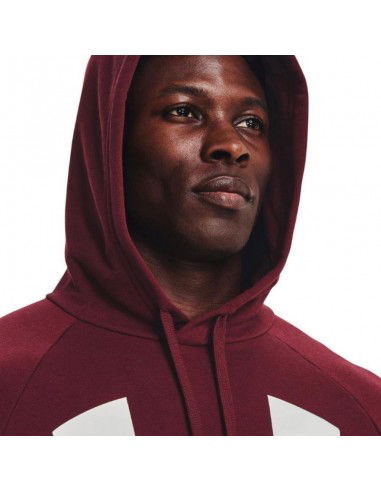 Under Armour Rival Ανδρικό Φούτερ με Κουκούλα και Τσέπες Μπορντό 1357093-690