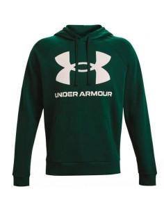 Under Armour Rival Ανδρικό Φούτερ με Κουκούλα και Τσέπες Πράσινο 1357093-330