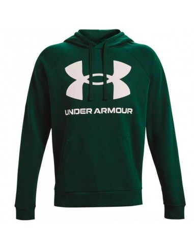 Under Armour Rival Ανδρικό Φούτερ με Κουκούλα και Τσέπες Πράσινο 1357093-330