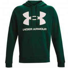 Under Armour Rival Ανδρικό Φούτερ με Κουκούλα και Τσέπες Πράσινο 1357093-330