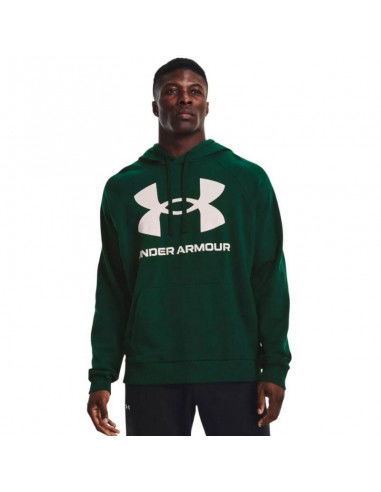 Under Armour Rival Ανδρικό Φούτερ με Κουκούλα και Τσέπες Πράσινο 1357093-330