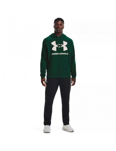Under Armour Rival Ανδρικό Φούτερ με Κουκούλα και Τσέπες Πράσινο 1357093-330