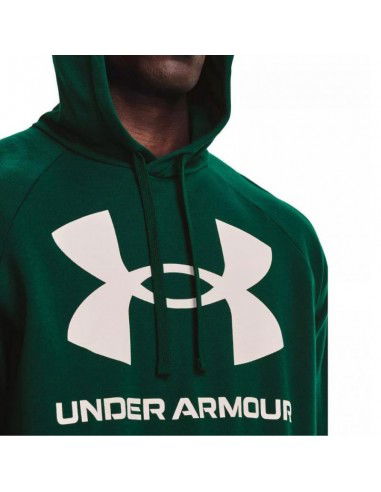Under Armour Rival Ανδρικό Φούτερ με Κουκούλα και Τσέπες Πράσινο 1357093-330