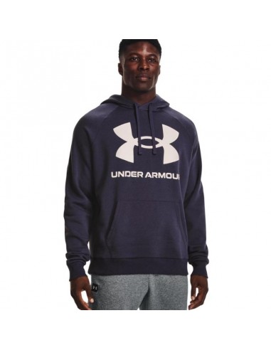 Under Armour Rival Big Ανδρικό Φούτερ με Κουκούλα και Τσέπες Μωβ 1357093-558