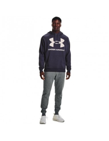 Under Armour Rival Big Ανδρικό Φούτερ με Κουκούλα και Τσέπες Μωβ 1357093-558