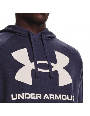 Under Armour Rival Big Ανδρικό Φούτερ με Κουκούλα και Τσέπες Μωβ 1357093-558