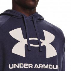 Under Armour Rival Big Ανδρικό Φούτερ με Κουκούλα και Τσέπες Μωβ 1357093-558