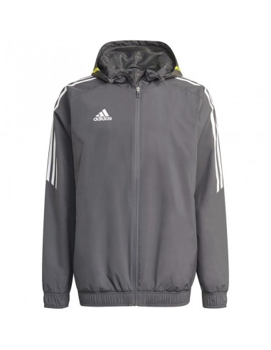 Adidas Condivo 20 Allweather Ανδρικό Χειμωνιάτικο Μπουφάν Γκρι HD2293