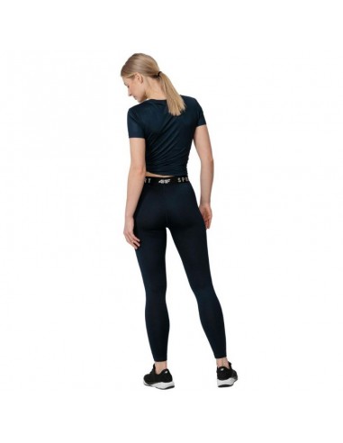 4F Γυναικείο Μακρύ Κολάν Ψηλόμεσο Navy Μπλε H4Z22-SPDF351-31S