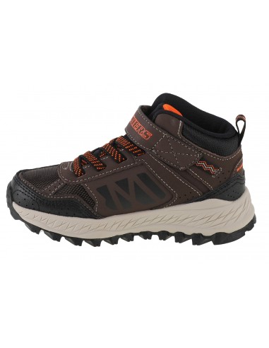 Skechers Παιδικά Μποτάκια Πεζοπορίας Fuse Tread Καφέ 403712L-CHBK