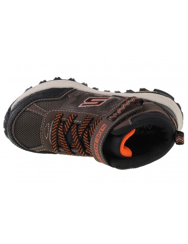 Skechers Παιδικά Μποτάκια Πεζοπορίας Fuse Tread Καφέ 403712L-CHBK