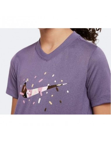 Nike Dri-Fit Παιδικό T-shirt Λιλά DV0559-553